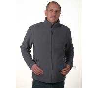 Мужская Флисовая Кофта на Молнии Kariban Серый Размер S