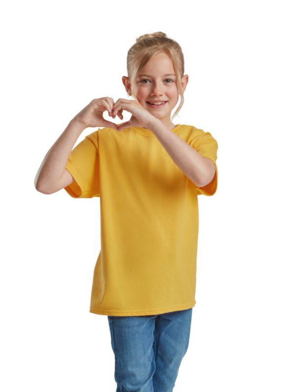 Детская Футболка Средней Плотности Fruit of the Loom Valueweight Желтый Размер 104 см