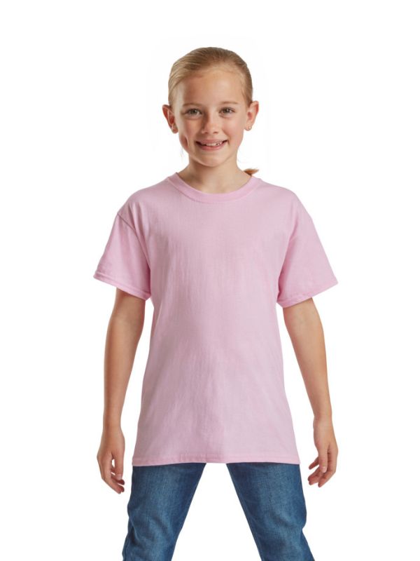 Детская Футболка Средней Плотности Fruit of the Loom Valueweight Светло-Розовы Размер 128 см