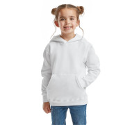 Детское Худи с Капюшоном и Начесом Футер Теплое Белый Размер 128