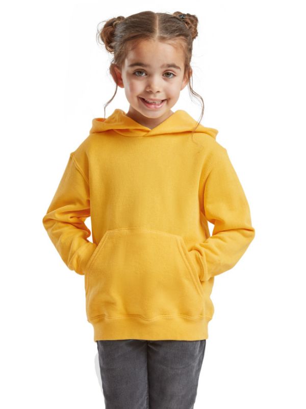Детское Худи Fruit of the Loom Cl. hooded sweat Желтый 116