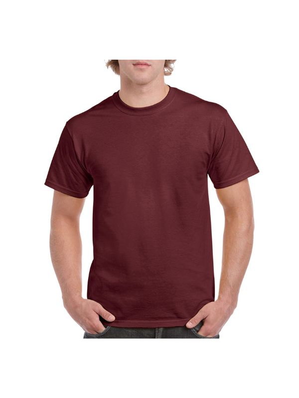 Чоловіча Футболка Щільна Gildan Heavy Cotton Бордовий M