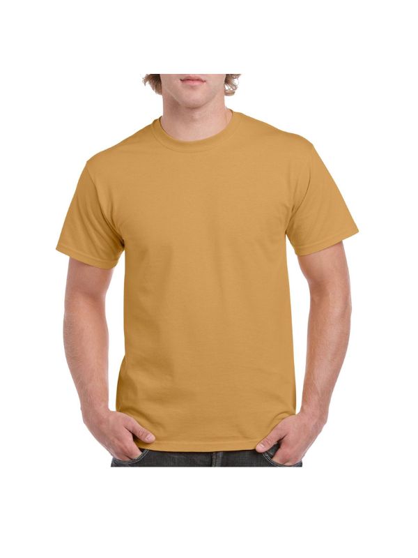 Мужская Футболка Плотная Gildan Heavy Cotton Старое золото S