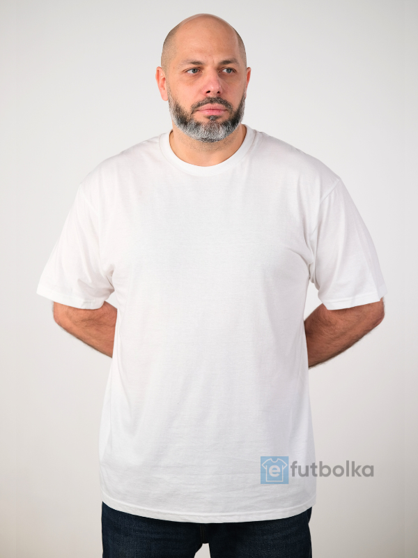 Чоловіча Футболка М'яка Середньої Щільності Gildan Softstyle Adult Білий 3XL