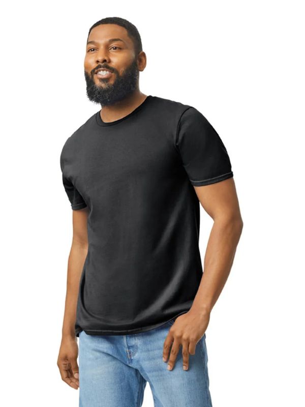 Чоловіча Футболка М'яка Середньої Щільності Gildan Softstyle Adult Чорний XL