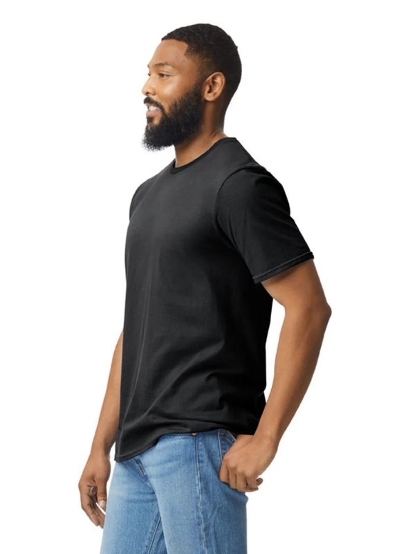 Чоловіча Футболка М'яка Середньої Щільності Gildan Softstyle Adult Чорний XL