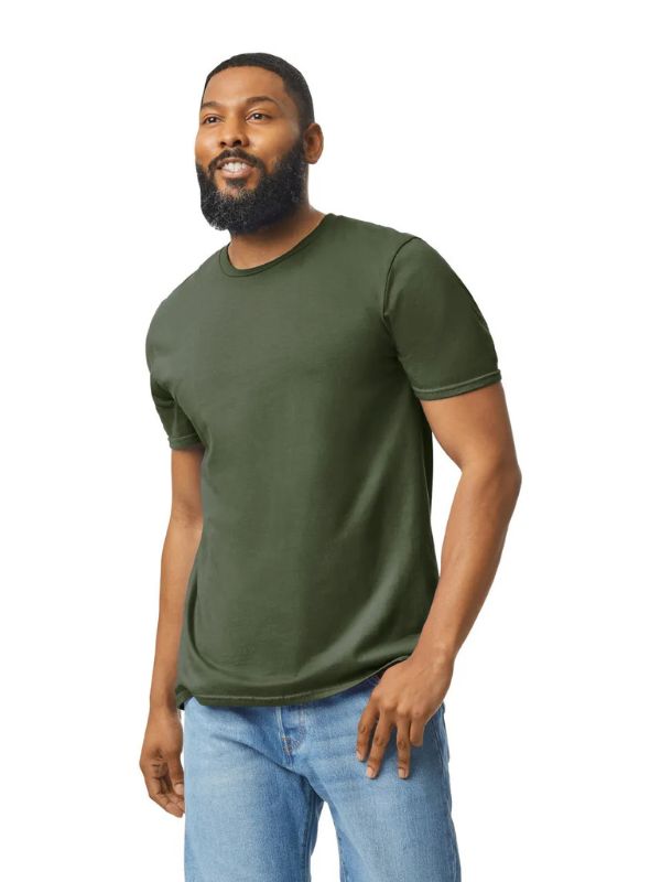 Чоловіча Футболка М'яка Середньої Щільності Gildan Softstyle Adult Оливковий 3XL