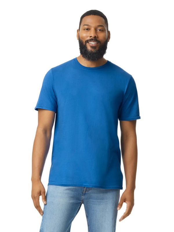 Чоловіча Футболка М'яка Середньої Щільності Gildan Softstyle Adult Яскраво-Синій 2XL