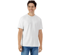 Мужская Футболка Легкая Хлопок Gildan Light Cotton Белый Размер M