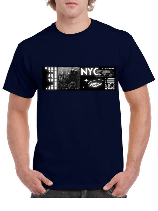 Мужская Футболка с Принтом NYC