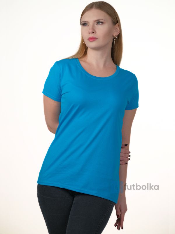 Женская Футболка Fruit of the Loom Valueweight T Lady-Fit Ультрамарин XS