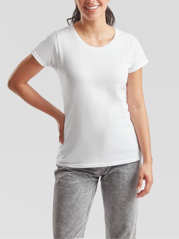 Женская Футболка Легкая  Fruit of the Loom Original T Lady-Fit