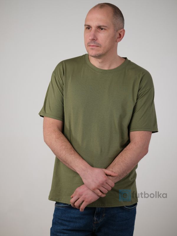 Чоловіча Футболка Середньої Щільності Fruit of the Loom Valueweight Оливковий S