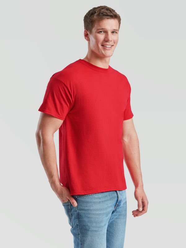 Чоловіча Футболка Середньої Щільності Fruit of the Loom Valueweight T Червоний Розмір M