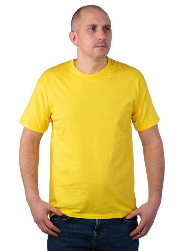 Чоловіча Футболка Середньої Щільності Fruit of the Loom Valueweight Лимонний L
