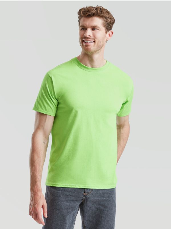 Чоловіча Футболка Середньої Щільності Fruit of the Loom Valueweight Лайм 3XL