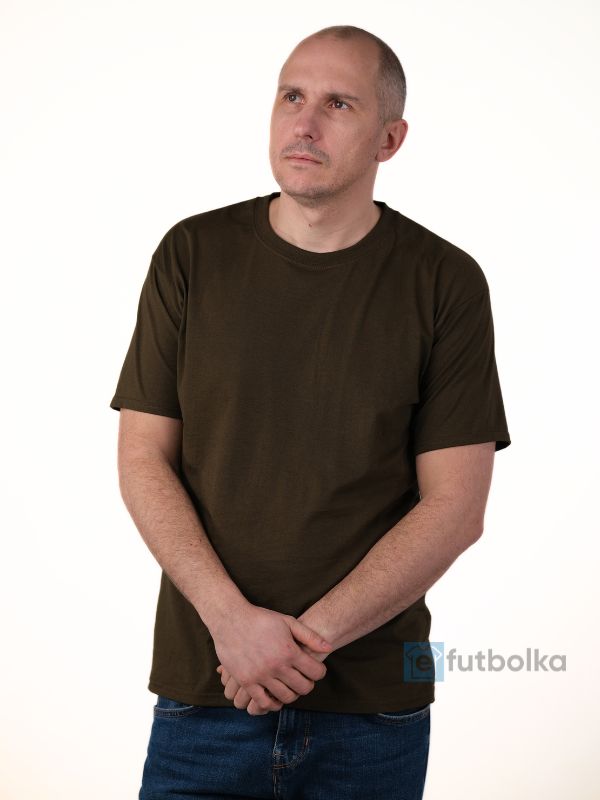 Чоловіча Футболка Середньої Щільності Fruit of the Loom Valueweight Шоколадний 3XL