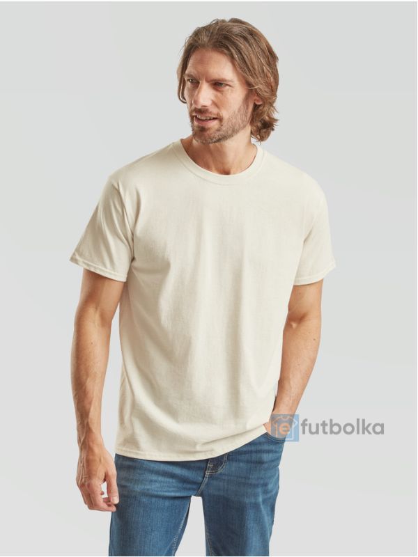 Чоловіча Футболка Середньої Щільності Fruit of the Loom Valueweight Тілесний S