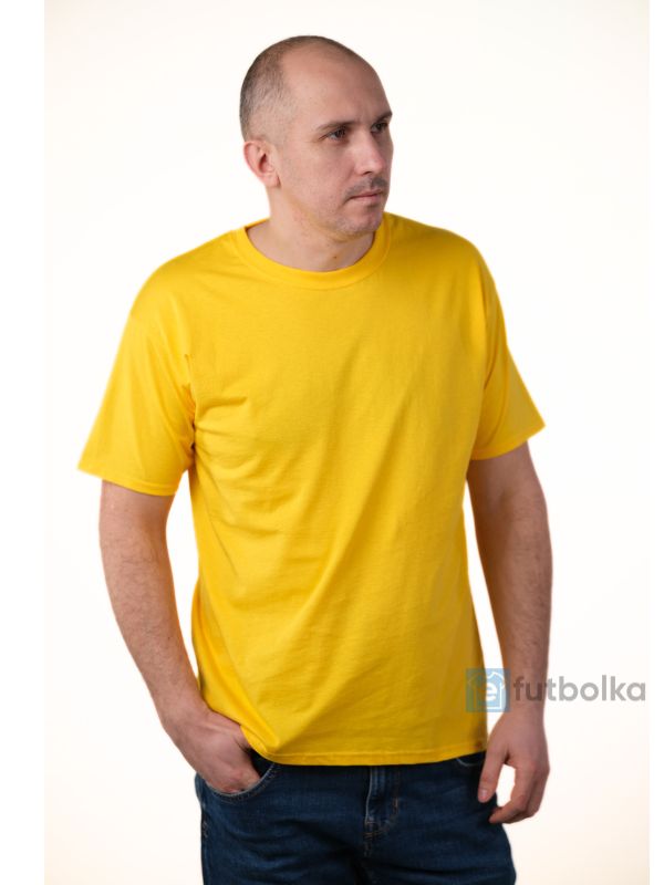 Чоловіча Футболка Середньої Щільності Fruit of the Loom Valueweight Жовтий XL