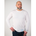 Мужской Лонгслив Базовый Хлопок Однотонный Fruit of the Loom Valueweight Белый 3XL