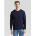 Мужской Лонгслив Базовый Хлопок Однотонный Fruit of the Loom Valueweight Глубокий Темно-Синий 3XL