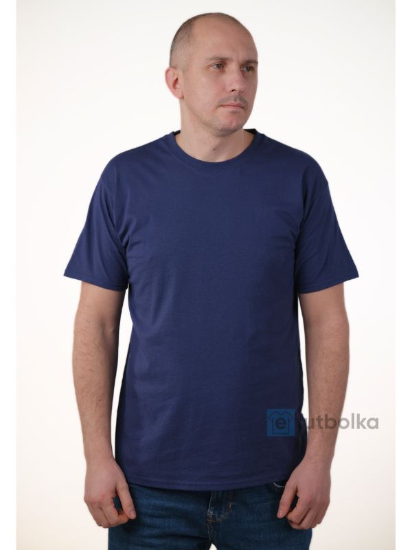 Чоловіча Футболка Середньої Щільності Fruit of the Loom Valueweight Темно-синій 3XL