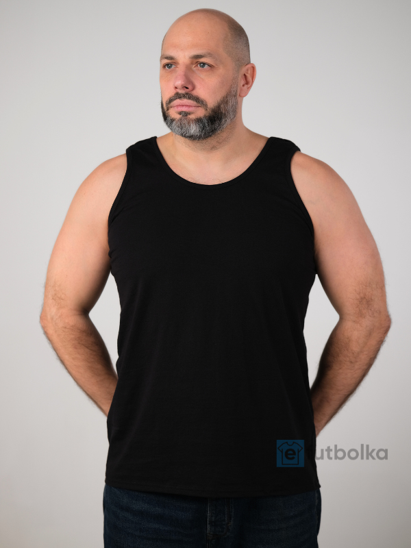 Базовая Мужская Майка Хлопок Однотонная