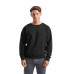 Мужской Свитшот Белый с Начесом Футер Однотонный Fruit of the Loom Classic Raglan Sweat Черный S