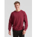 Мужской Свитшот с Начесом Флис Однотонный Бордовый Размер XL