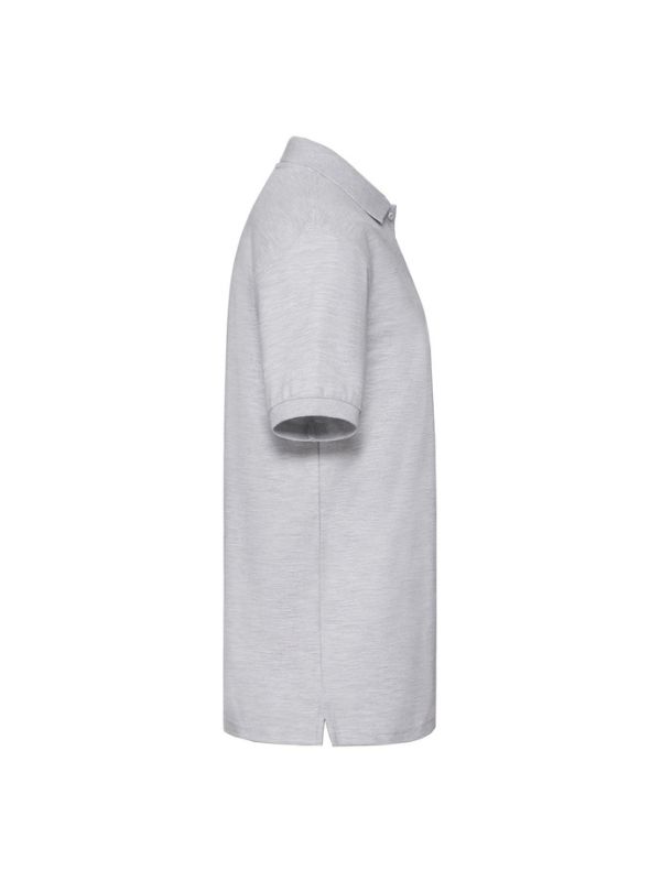 Мужская Футболка Поло Fruit of the Loom Premium Серый Меланж S