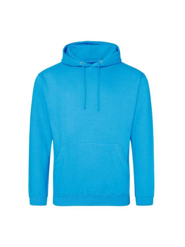 Толстовка Худи Мягкая Теплая с Капюшоном  Just Hoods AWDis jh001 Голубой XL